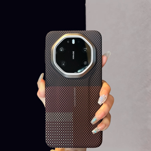 凯夫拉碳纤维纹理适用华为mate80pro手机壳新款pura80pro磨砂mate70rs非凡大师超薄磁吸Mate60Pro+商务保护壳