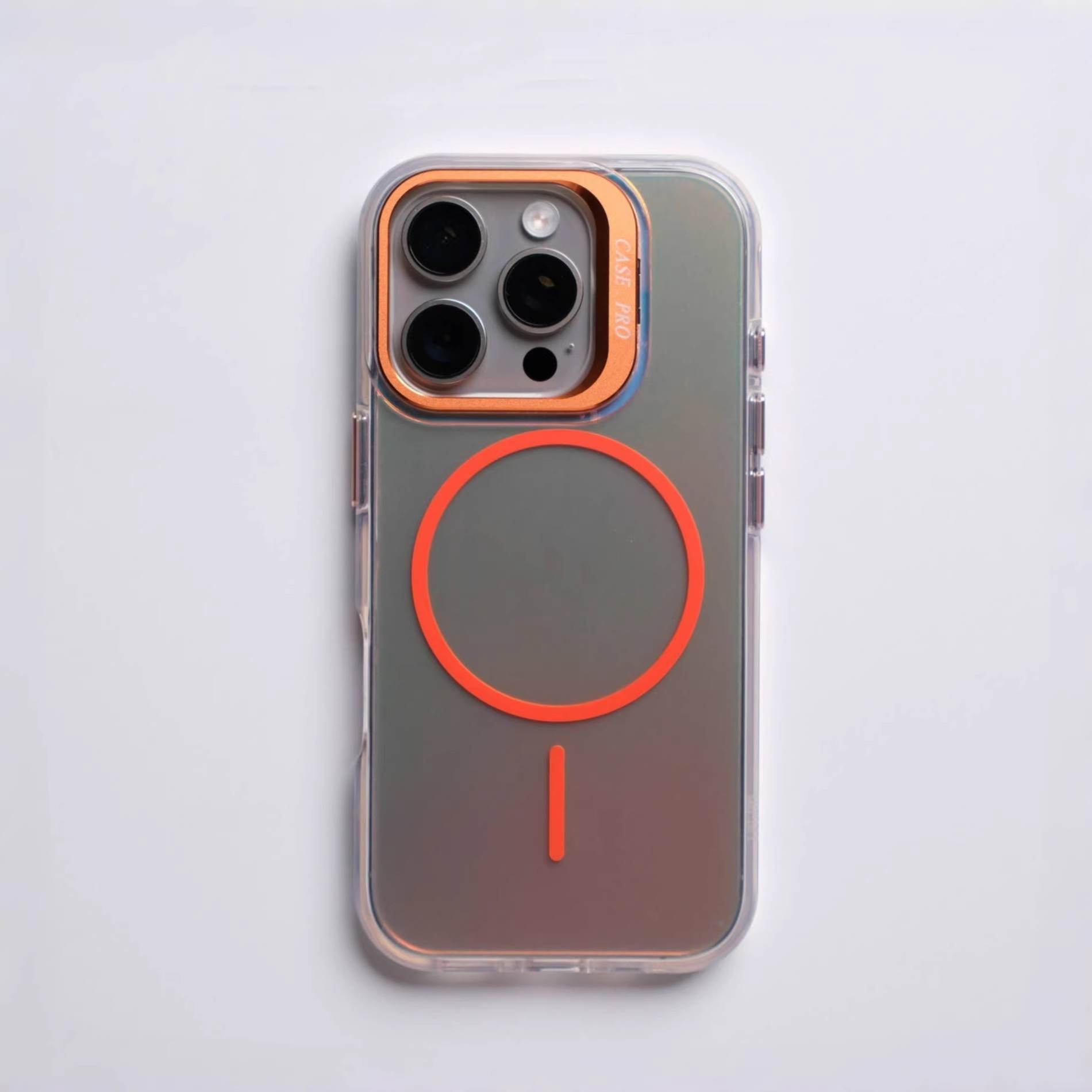 镭射渐变适用iPhone17promax新款苹果17手机壳金属镜头支架ip16pro全包防摔15高级感14磁吸13情侣12保护套air