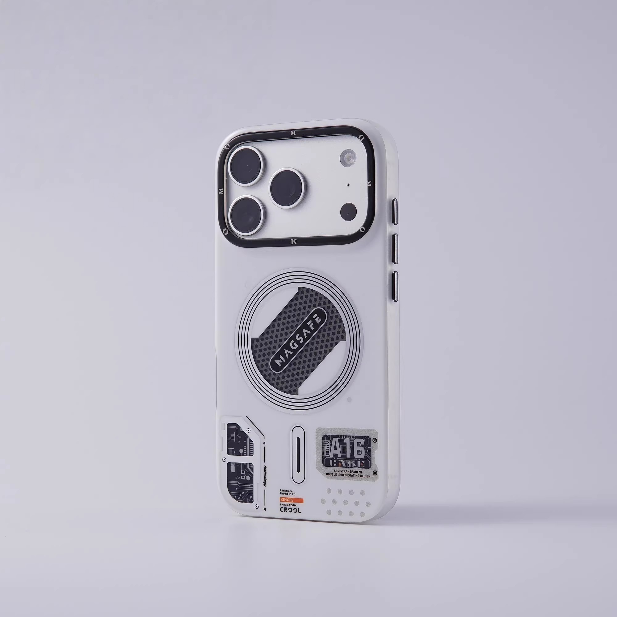 高级感磁吸充电适用苹果17手机壳新款iPhone17Promax创意A16芯片科技风16promax个性防摔15Pro全包14pm保护套