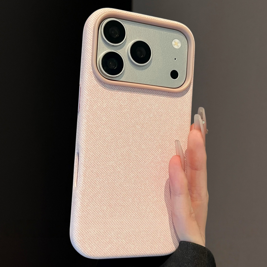 编织牛仔纹适用苹果18Promax手机壳新款iPhone17Pro简约磁吸16ProMax复古高级感15pro个性创意全包防摔保护套