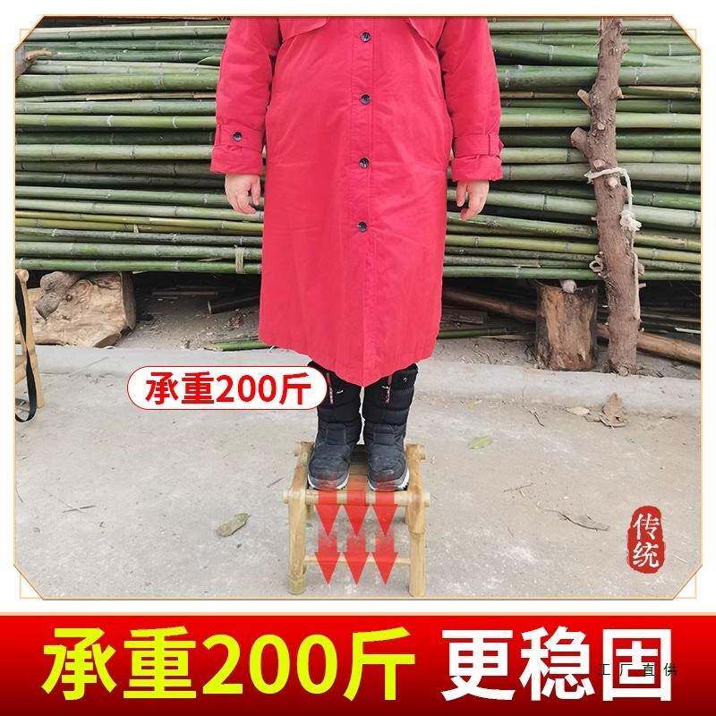 纯工作老式村竹床手成人农老人午休竹凉985床简易躺椅竹制席竹凉