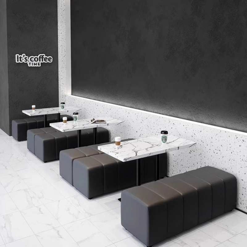 X卛1咖啡厅酒吧清吧桌椅组合酒馆西餐烧烤奶茶店沙发复古休闲餐饮