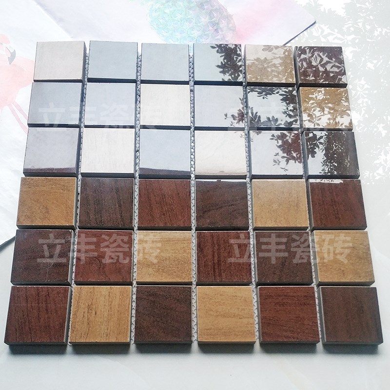 简约复古轻d奢陶瓷马赛克瓷砖卫生间浴室厨房客厅背景墙砖吧台装