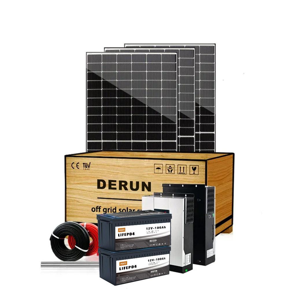 太阳能并网离系统太阳能家12V200用发电站备网太阳能小型设储能系