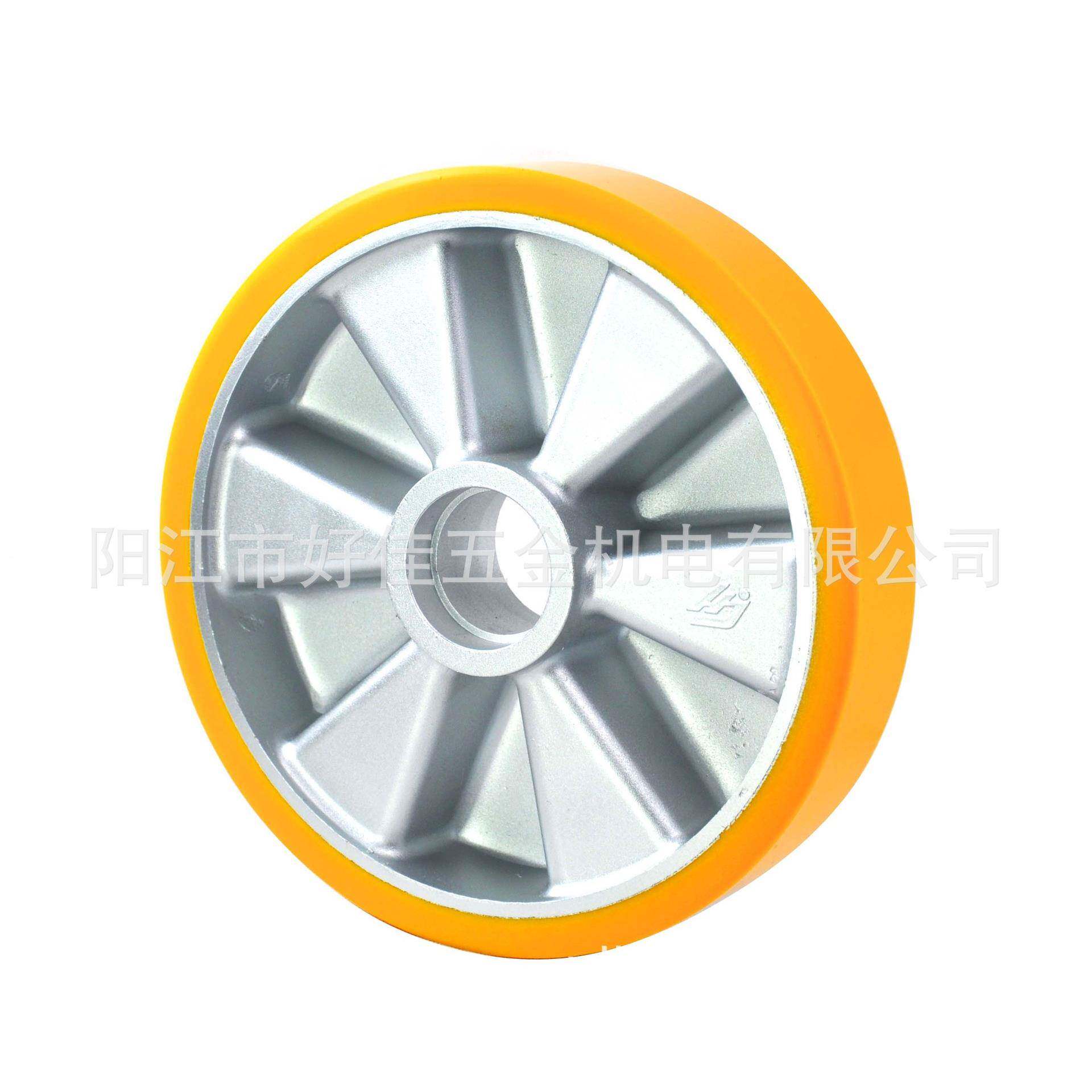 源头工直供脚10X磨厂2双轴承高耐246超重型铝芯聚氨脂（PU）轮