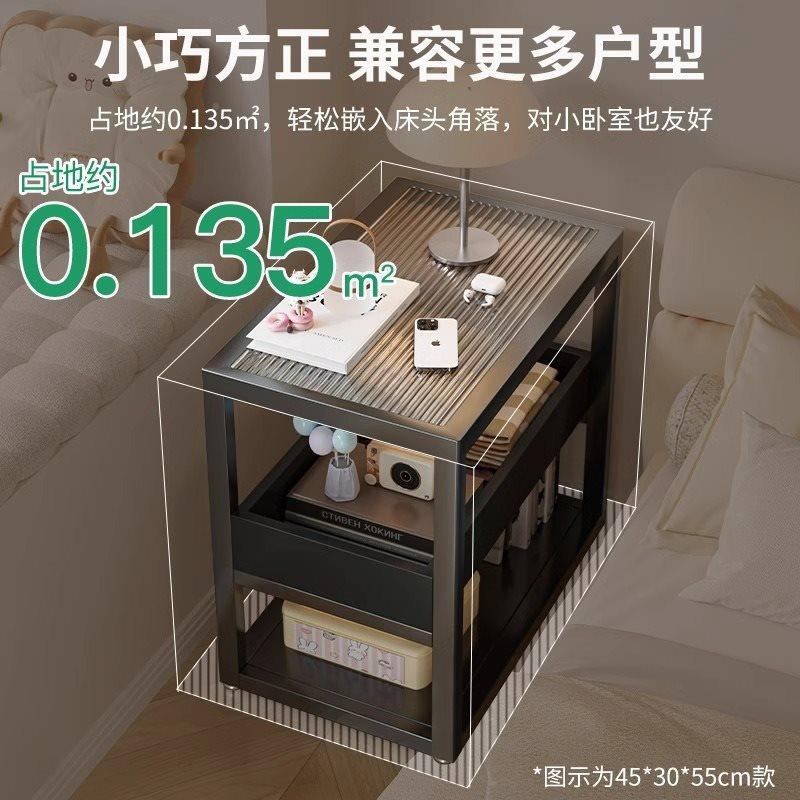 极窄铁艺床柜头多功能家用床边夹DB05缝沙发侧边柜卧室窄床头置柜图片