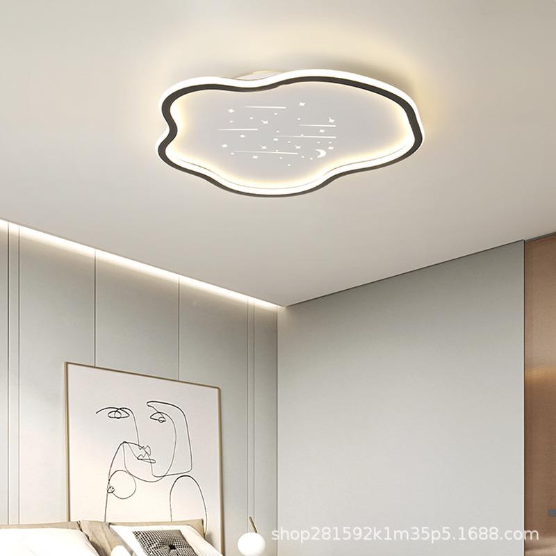 卧室云朵灯LE吸顶孩简约现代主卧53660儿童房间D星灯空护眼男女孩