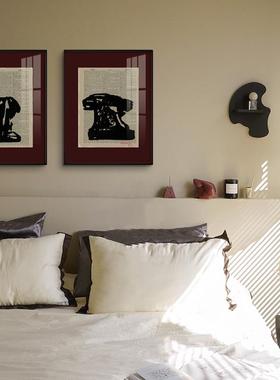 旧迹现代约QB202308挂画创意复小众装饰画客厅卧室书房古书上简画