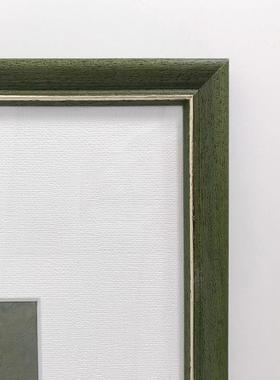 复C24古客厅组合装饰卧室书房四联板壁画样间美式画室卧墨绿高端