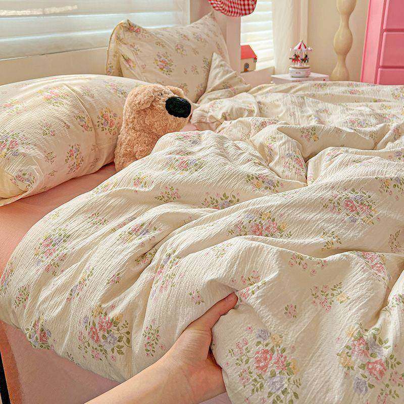 a类针织棉双婴纱母级床单四被套件pxx1002套学生宿舍层床被罩三件,床上用品,婚庆床品套件,淘宝优惠券,粉丝福利购,淘宝优惠卷