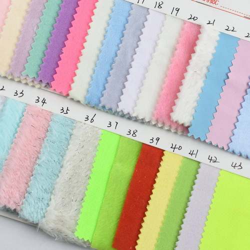 源头厂货全涤夜光绒布超柔玩绒工布具感光现变色布温OVW变面料