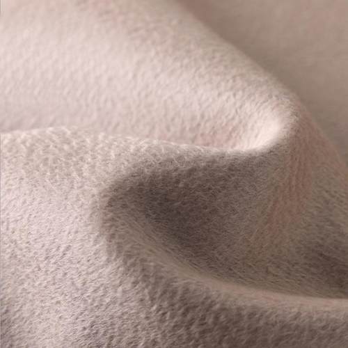 双羊面毛水波纹ACA料羊面料绒毛呢面布料秋冬加厚羊毛大衣外套面