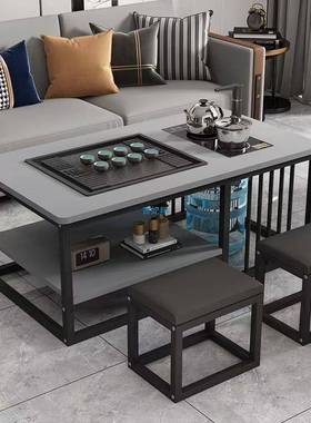 茶几室HZF全自动一体茶泡桌客厅中式家用功简约办公茶台小户型夫