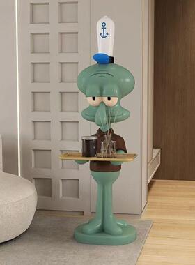 章鱼网红超大托盘落地摆件电发视柜沙哥家装搬饰工艺品客厅AL9208