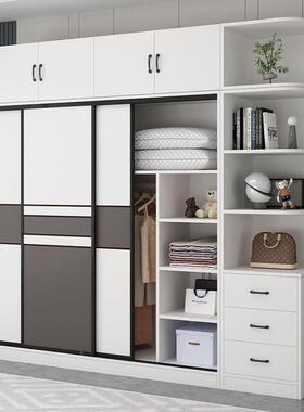 M简lo柜推拉门易组装经济型衣橱衣柜ZAM子用家卧室现代简约出租房用