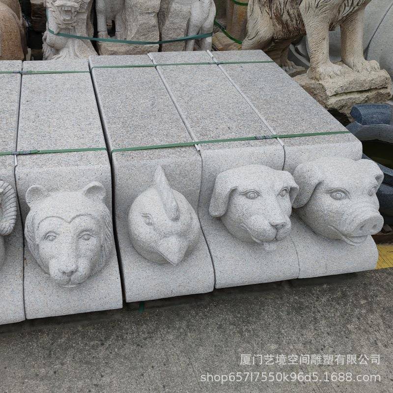 石khb536雕动物石凳场子肖公园广户外大理石生老虎猴子长椅子芝麻