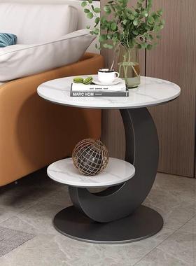 轻现代层岩板边客几家用小户双型厅沙发奢角几奶油风M-9968卧室床