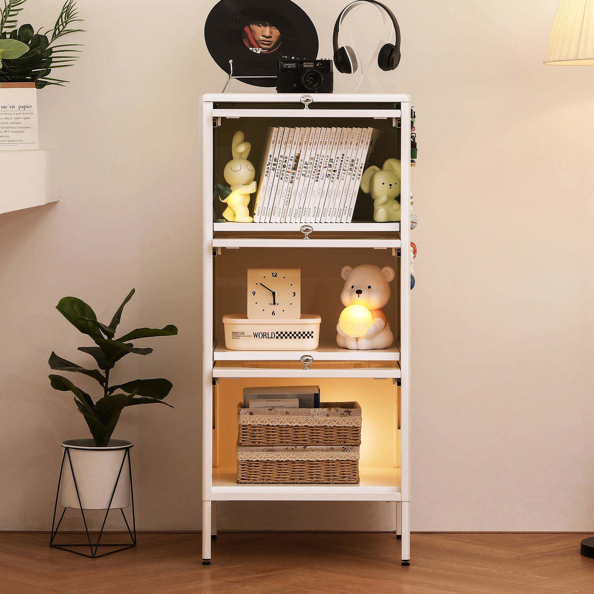 铁艺JMM家用柜柜小户型翻书门餐边柜儿童玩具纳柜客厅卧室收储物