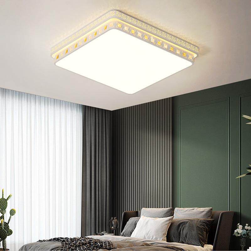 客厅长方形LED大气吸顶灯卧室灯灯大方现具代简约85445阳台灯灯套