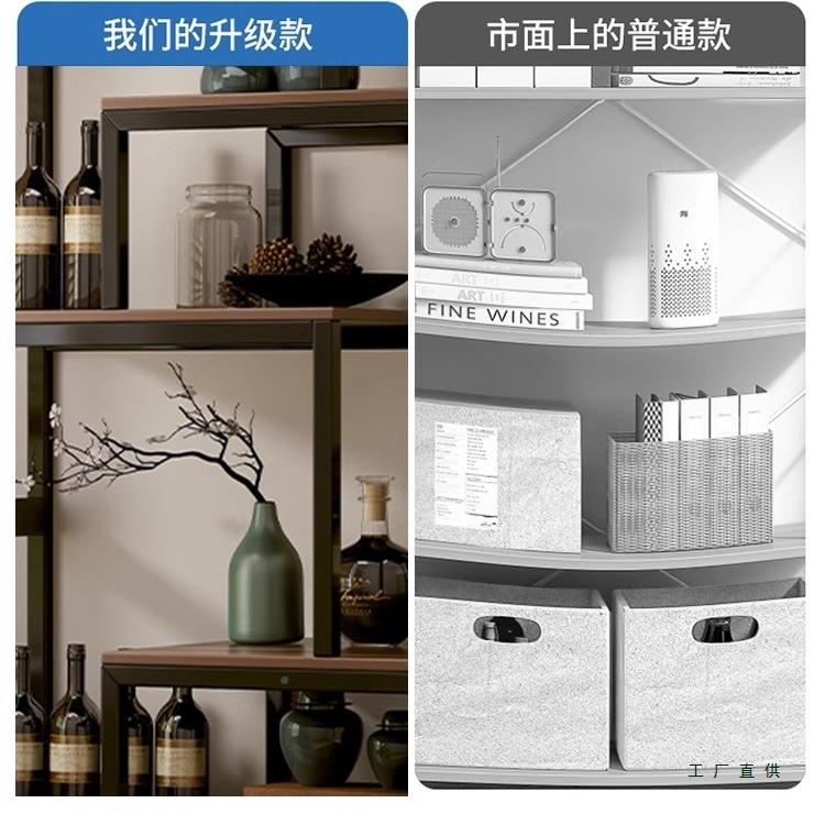 博古架985新中式茶室茶具置厅物架阁多宝家用客展靠墙酒柜简易示