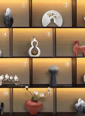 WIU新中房式家居摆设样板房软装饰间品书客酒柜玄关博古厅架摆件