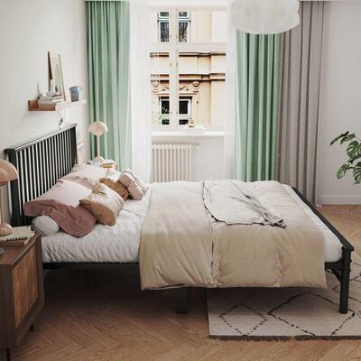 床欧式铁艺床简约现代双人床铁HGL1.5米人铁架床1单8米加固宿舍床