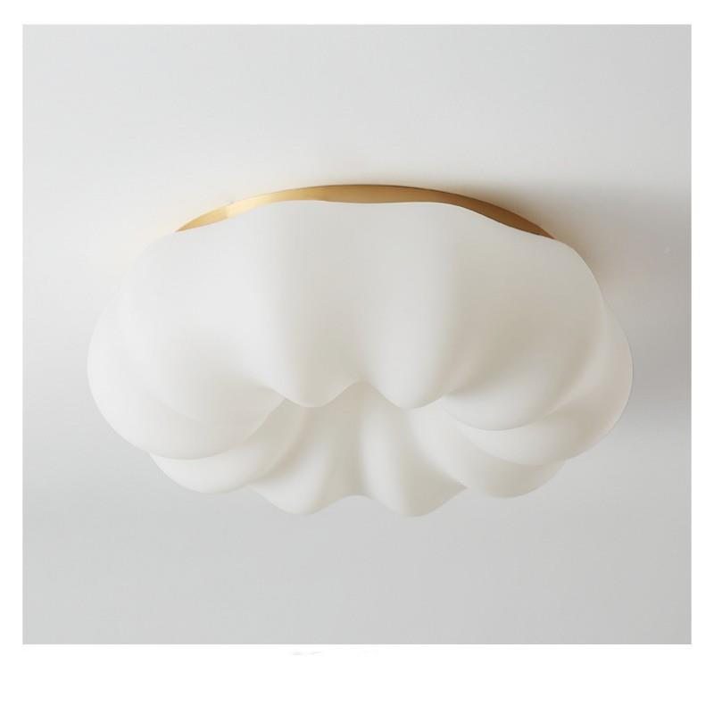 新现33全铜护眼代简约led吸款顶灯卧创室灯儿童奶油风意南瓜云朵