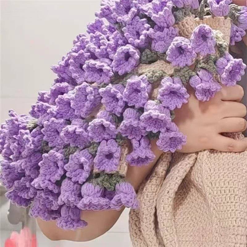 现腈纶手工玫瑰毯团钩花朵毛AL100011毯成铃货兰花毯品织玫瑰花束