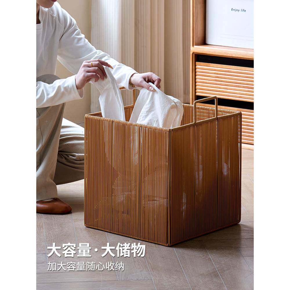 仿间藤编卫衣篓高颜值生装脏衣服收纳筐脏ZS-0311家用脏衣篮洗衣
