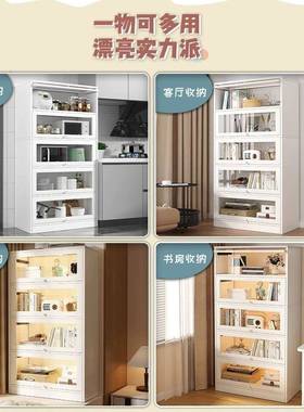 飘窗收纳柜置架物窗台简小书柜杂物展示柜327落地约现代书柜房收