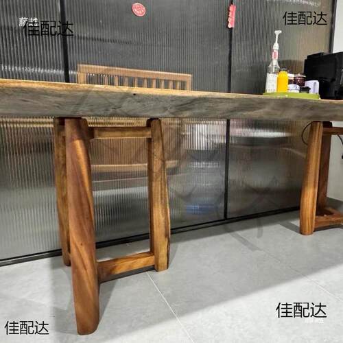 实板木石桌腿大桌腿支架大理岩板台餐桌腿茶脚架圆桌茶几茶56742