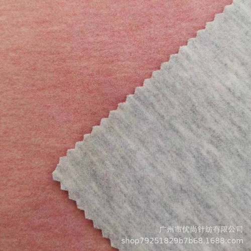 秋新冬款PTM300g竹双纤维丽尔蚕丝羊毛绒保暖磨毛德绒色纺针织面