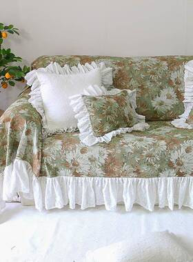 V4式5O莫F767J59M奈季象沙发套罩简约现代印沙发全盖布欧美式垫四