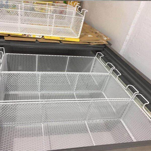 冰柜吊雪糕柜内置物筐专用收纳筐分隔栏筐冷藏家用收纳篮隔层架挂