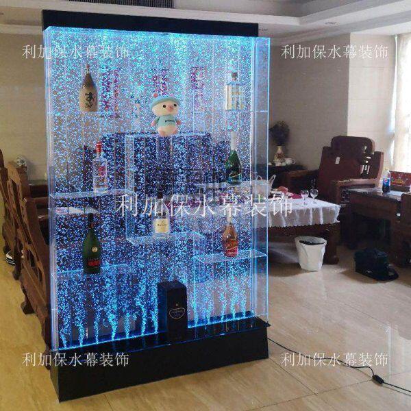 Pl现做水幕墙酒柜屏风客厅玄关鱼缸装饰隔断流水墙气泡墙水景墙装