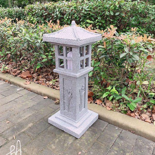 花园别墅音响灯中式户外仿石灯草坪灯庭院灯园林日式背景音乐喇叭