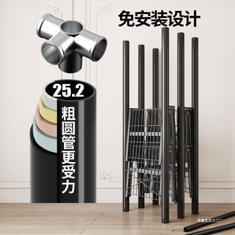 免安装折叠布衣柜家用卧室简易衣柜钢架收纳柜衣橱出租房结实耐用