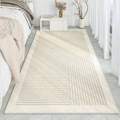 长条飘床边地毯客垫厅地毯卧室加厚床前地沙发茶几毯条纹脚F77JHT