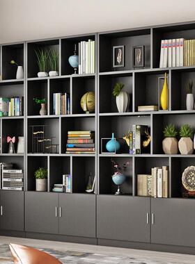 校约舍书带RTN门置物柜现代简书房木质柜架自由组书合落地收纳储