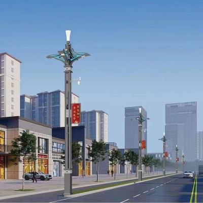 观一体化智路灯城市慧功MTL能智慧灯杆监控照明气象监测玉兰灯景