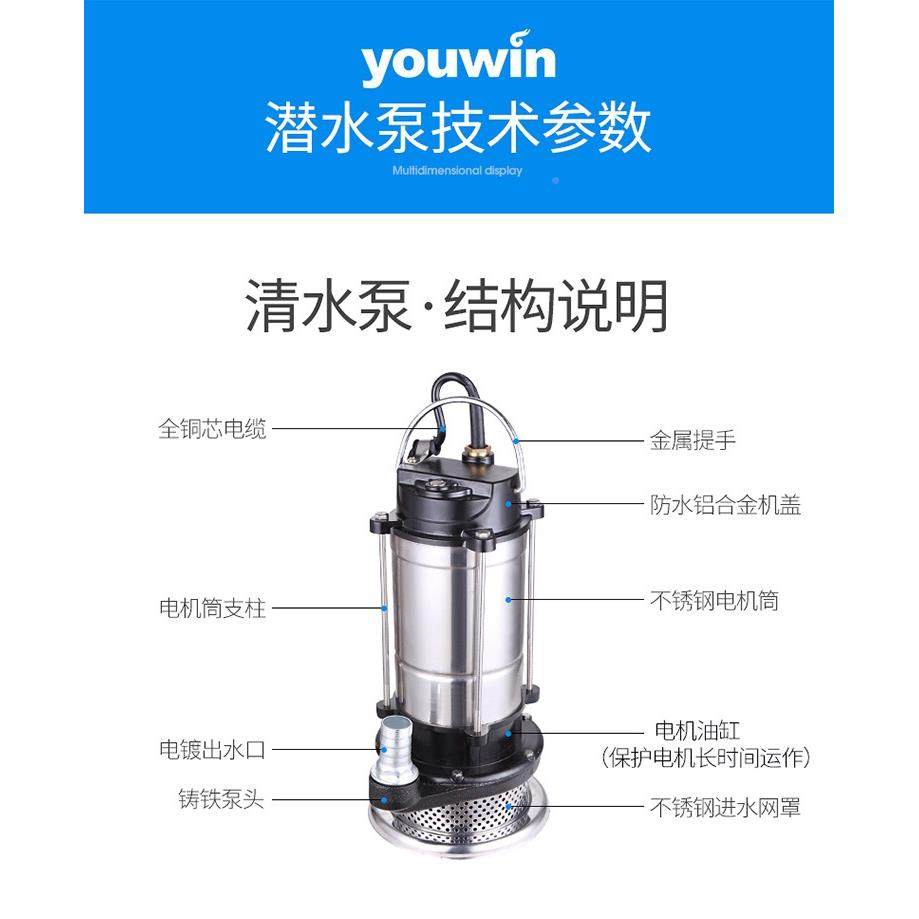 海人铜线潜水泵22上v0抽机家用不锈水钢污水泵化粪池KXF排污泵清,五金/工具,循环泵/热水循环泵,淘宝优惠券,粉丝福利购,淘宝优惠卷