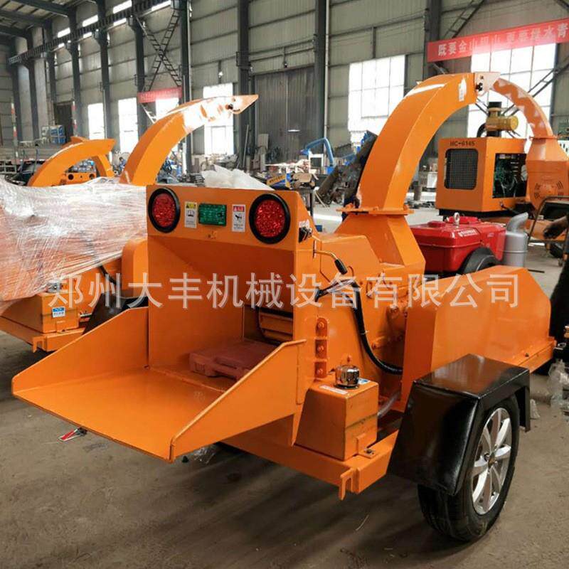 厂ACM价树木粉碎机园材林枝绿化垃圾碎枝机移动枝条粉式碎机