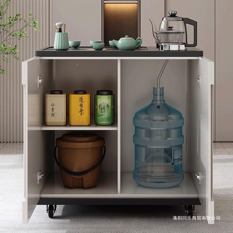 可移岩动茶台家用RLW小型板茶家用旋小茶桌沙转发边茶几烧水壶一