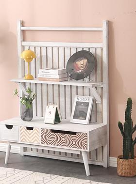 I4451实型木玄关置物架进门玄博入户装饰关柜客厅隔断小户阳台柜