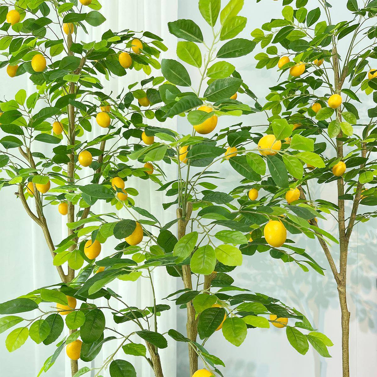 柠檬树仿绿植摆件物盆栽仿真树室植YF22001-内客厅假落地装饰品真