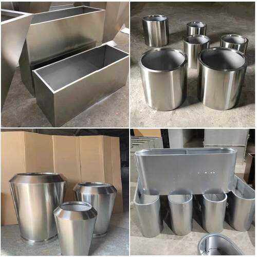 户外858不锈钢花断箱铁花盆隔室品外摆艺花坛组合成花池花钵移动