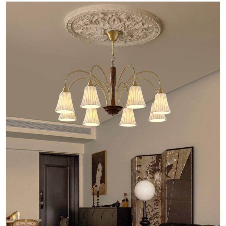 法式206复风白美式全设铜色中古主卧室餐厅客古厅计玻璃奶油陶瓷,家装灯饰光源,智能吊灯,淘宝优惠券,粉丝福利购,淘宝优惠卷