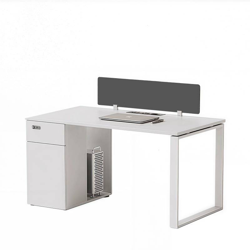 电脑桌单人现代办公桌椅组合员工位办公室老板桌子职员办公桌散热