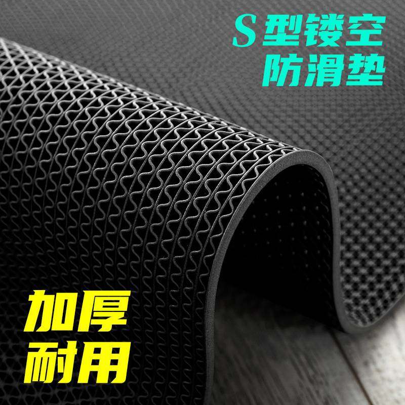 防滑地垫厨房厕所防滑垫浴室户外商用黑色pvc镂空防水垫地毯门