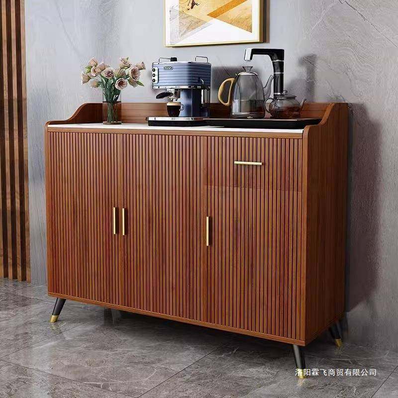 挡岩板轻奢餐边茶水吧现代高简MBM约厨房碗柜茶机客厅柜靠墙置物